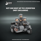 WW2 german Lego motorcycle with sidecar scale model fits up to 3 placeholder minifigures not included