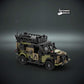 Custom Lego military tactical 4x4 vehicle model with australian camouflage and custom UV printed parts australian Army themed. 