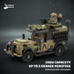 TDB Australian Assault rover shown with sample geared figures to demonstrate capacity for up to three minifigs; figures not included.
